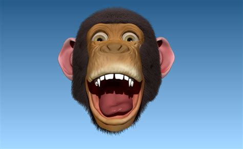 Chimp character study on Behance