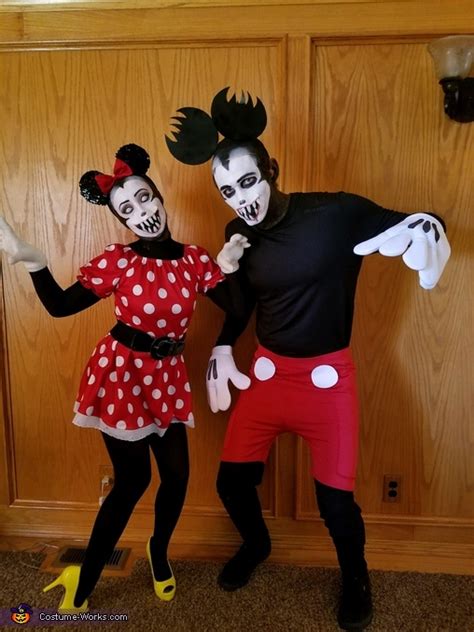 Scary Mickey and Minnie Mouse Costume