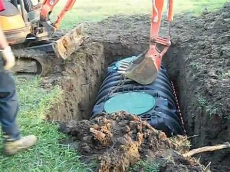 Installation of Poly Septic Tank - YouTube