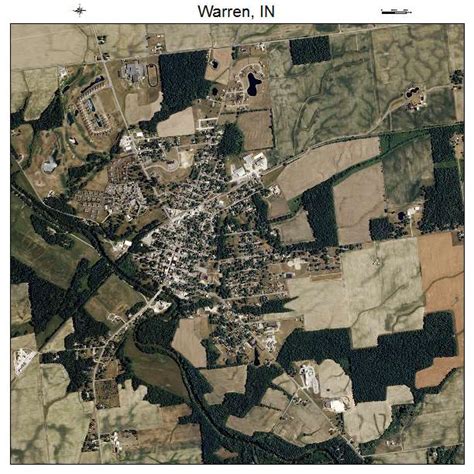 Aerial Photography Map of Warren, IN Indiana