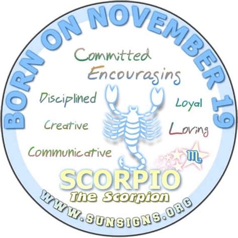 November 19 Birthday Horoscope Personality | Sun Signs