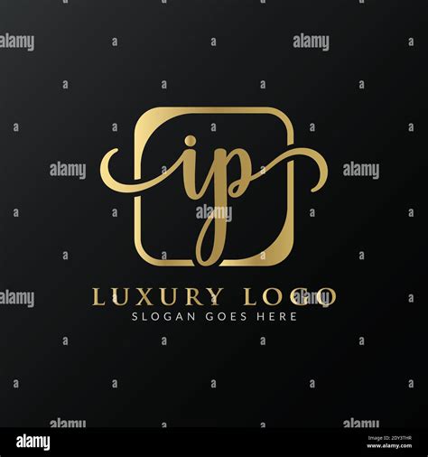 Initial IP letter Logo Design vector Template. Abstract Luxury Letter ...