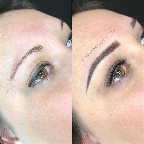 Microbladed Eyebrows - Before and After - The Brow Studio in Noblesville , Indiana ...