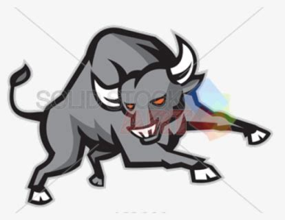 Charging Bull Drawing - Charging Bull Vector Art Illustration , Free Transparent Clipart ...