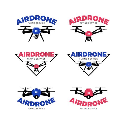 Free Vector | Drone logo collection