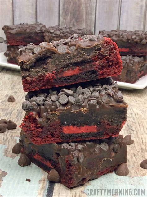 Red Velvet Oreo Brownies - Crafty Morning