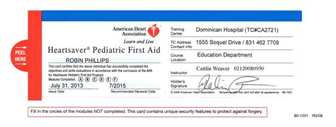 Pdf Printable Fake Printable Cpr Certification Card