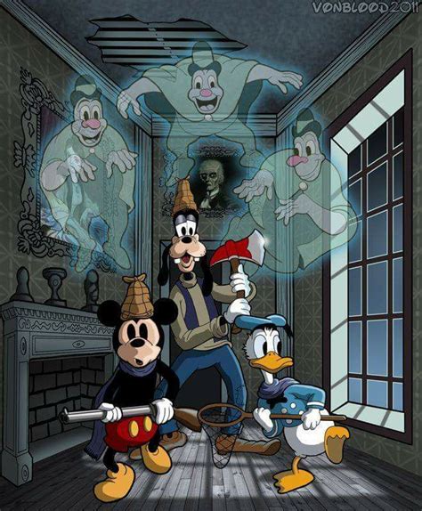 Mickey Mouse, Donald, and Goofy in the Haunted House | Halloween ...