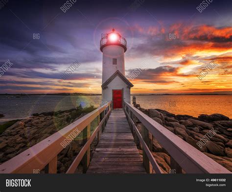 Sunset Lighthouse Image & Photo (Free Trial) | Bigstock