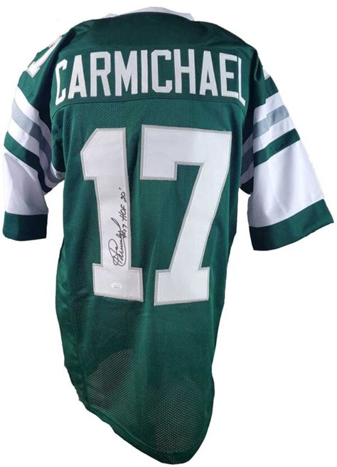 Philadelphia Eagles Harold Carmichael Autographed Pro Style Green ...