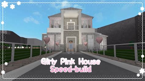 Bloxburg - Girly Pink House Speed-build - YouTube