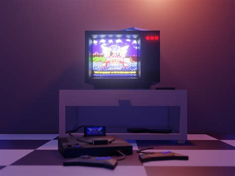 Retro gaming room on Behance