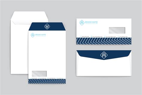 Envelope Modern Design Blue Color Graphic by shimulazad7 · Creative Fabrica