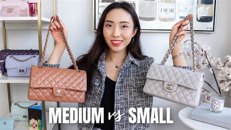 CHANEL SMALL VS MEDIUM CLASSIC FLAP - Is It Worth It? | What Fits & Mod Shots - YouTube