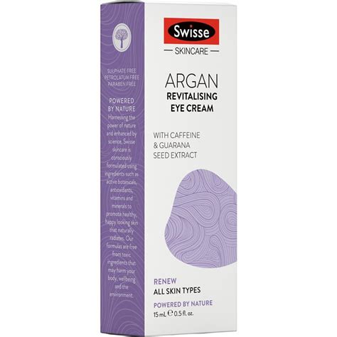 Buy Swisse Skincare Argan Revitalising Eye Cream 15ml Online at Chemist ...