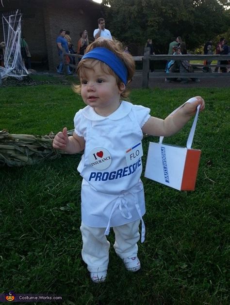 Flo from Progressive Insurance Baby Halloween Costume | Last Minute Costume Ideas