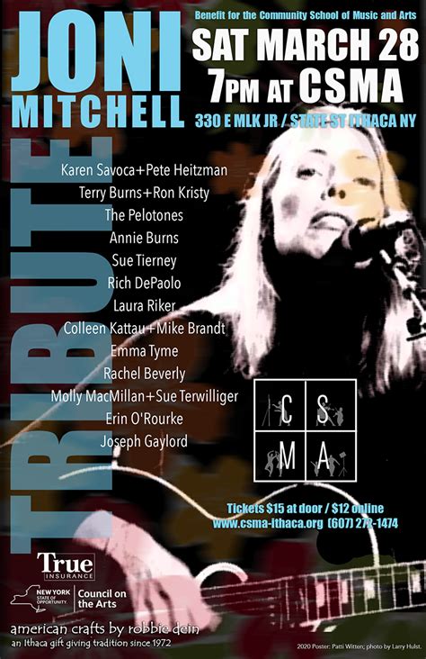 CANCELLED - Joni Mitchell Tribute Concert — Ithaca CSMA