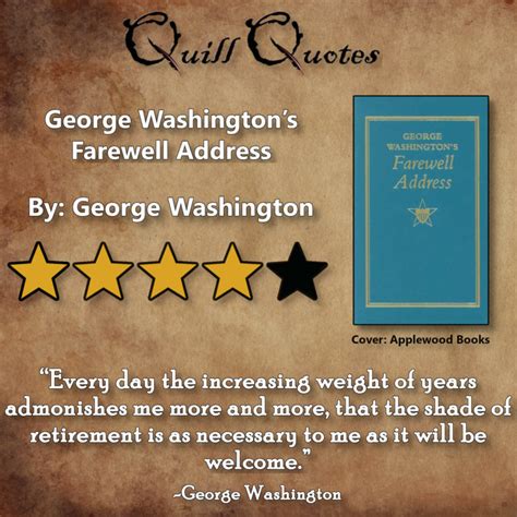 George Washington’s Farewell Address - Quill Quotes