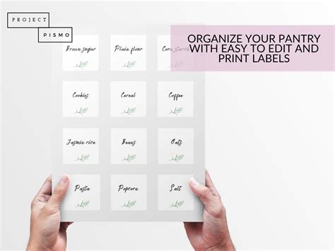 2 Inch Pantry Labels for Avery 22806 Rectangle Stickers | Etsy