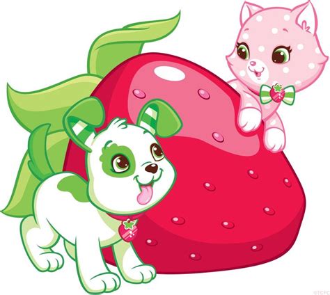 Custard and Pupcake (Official Image) | Strawberry shortcake cartoon ...