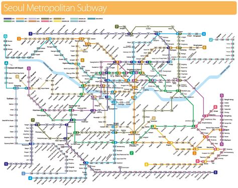 Seoul metropolitan subway map