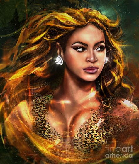 Beyonce Fan Art Digital Art by Geisha Adeevara - Fine Art America