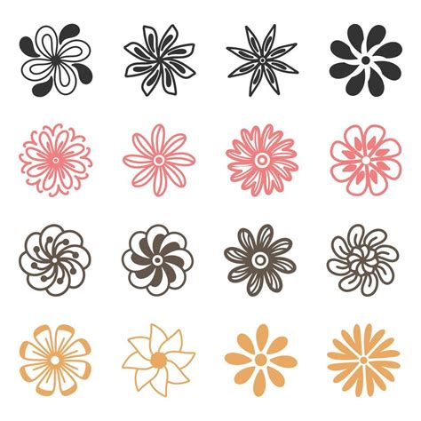 vector spring flower collection 23063426 Vector Art at Vecteezy