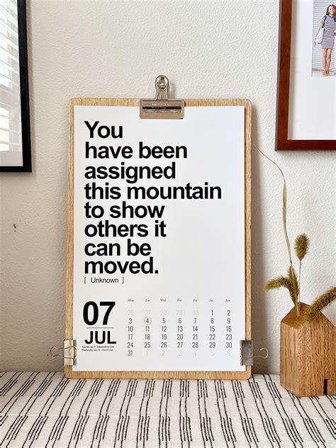 2023 Inspirational Quote Minimalist Wall Calendar LARGE - Etsy