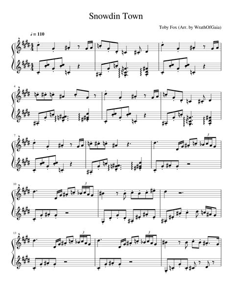 Snowdin Town Sheet music for Piano | Download free in PDF or MIDI | Musescore.com