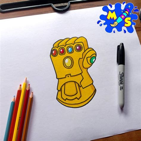 Infinity Gauntlet in 2024 | Drawing tutorial, Drawings, Magical