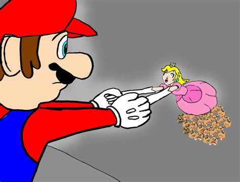 Mario saves Peach by TheYigafooWisperer on DeviantArt