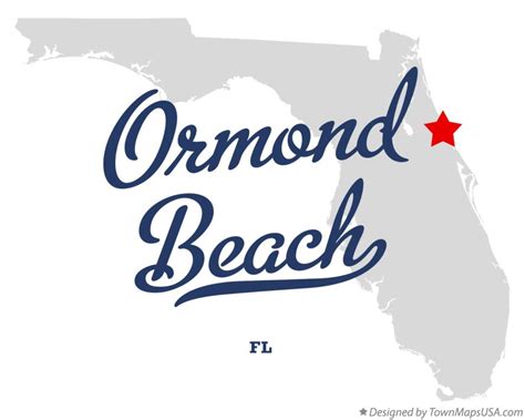 Map of Ormond Beach, FL, Florida