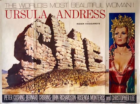 Original SHE Movie Poster - Hammer - Ursula Andress - Adventure