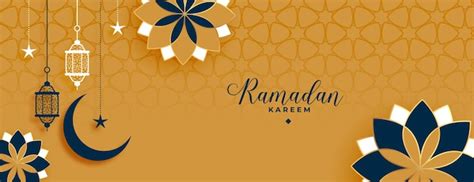 Free Vector | Islamic style ramadan kareem and eid decorative banner