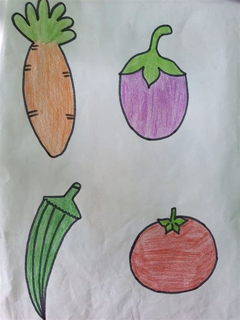 Vegetables Drawing Pictures