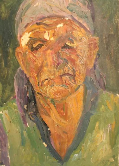 VINTAGE EXPRESSIONIST OIL Painting Old Woman Portrait $196.00 - PicClick