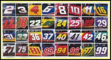 NASCAR Car Number Logo