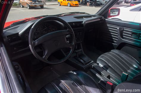 Black interior of an E30 BMW - BenLevy.com