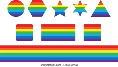 Geometric Rainbow Vector Shapes Color Stock Vector (Royalty Free) 1785518993 | Shutterstock