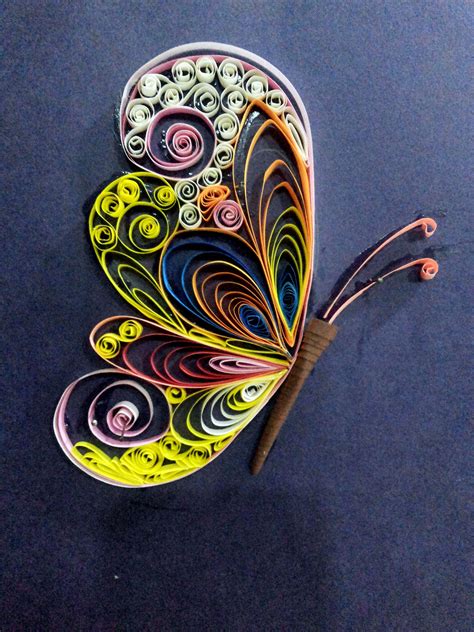 butterfly paper quilling :) | nithyashree nadar | Quilling butterfly, Paper quilling tutorial ...