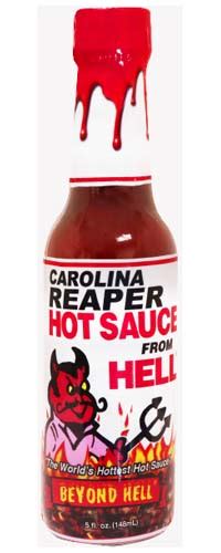 Carolina Reaper Hot Sauce From Hell - Hot Sauce Mall