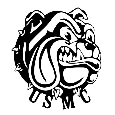 Marine Bulldog Logo Decal Sticker – Decalfly