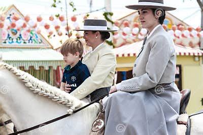 Pretty Amazons Wearing Traditional Andalusian Uniforms at the April S ...