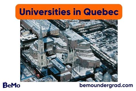 Universities in Quebec | BeMo®