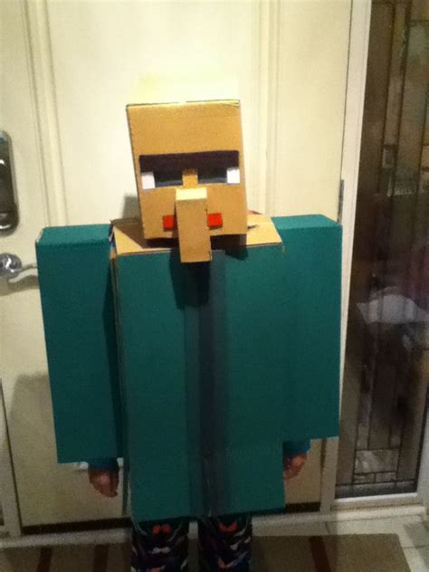 OMG!!!!!!! Villager costume!!!!!!!!! Made by me and my dad | Minecraft ...