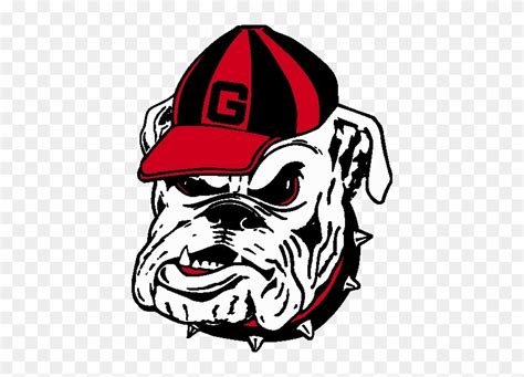 Georgia Bulldog Head Logo - Georgia Bulldogs Football Team - Free Transparent PNG Clipart Images ...