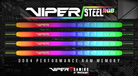 Patriot Launches its VIPER STEEL RGB Memory | eTeknix