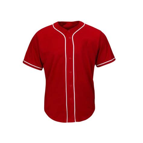 Plain White Baseball Jersey With Red Strip - Buy Plain White Baseball ...