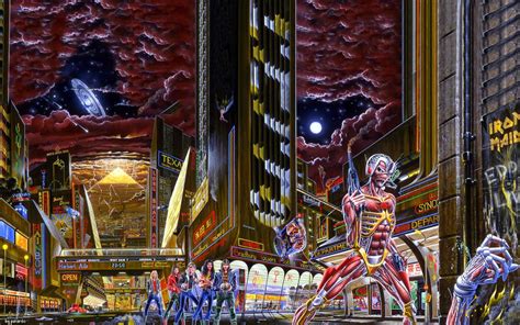 Iron Maiden - Somewhere In Time [1680 X 1050] Iron Maiden Cover, Iron Maiden Album Covers, Iron ...