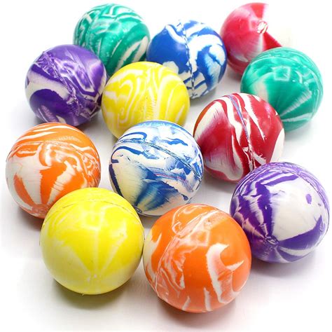 Buy Kicko 2 Inch Marble Balls - 12 Pieces of Assorted 2 Tone Colors ...